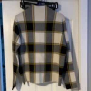 Rachel Zoe Plaid Turtleneck Sweater - Black, Gray, Cream, Yellow
